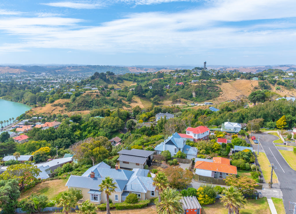 Aerial view of Whanganui, New Zealand