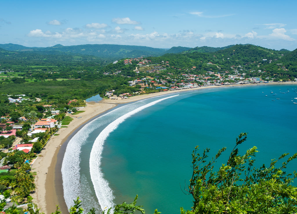 Bahía y playa de San Juan del Sur, Nicaragua
