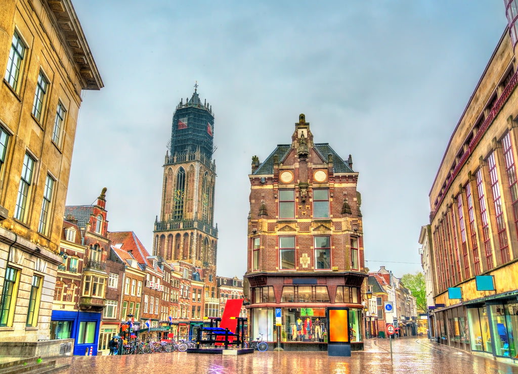 Traditional houses in Utrecht, Netherlands