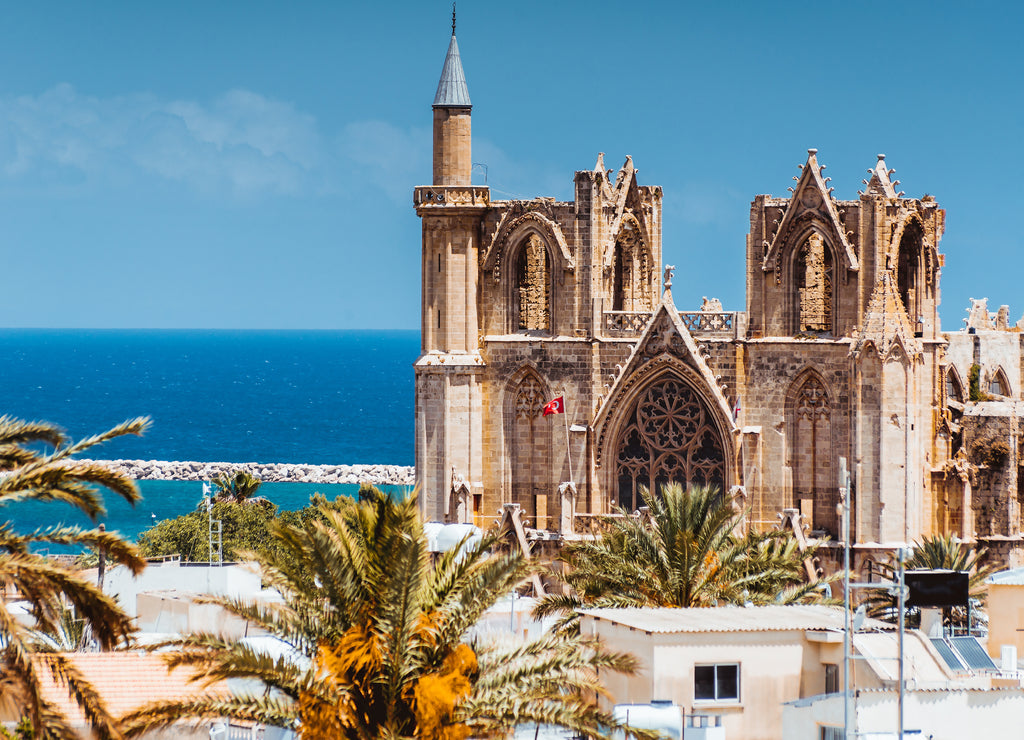 Lala Mustafa Pasha Mosque, former Latin Cathedral of St. Nicholas in Famagusta, Cyprus