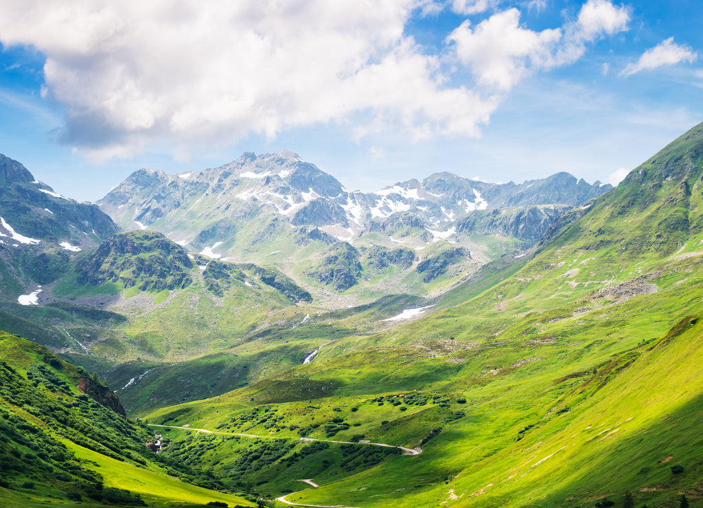 Mountain Range In Austrian Alps