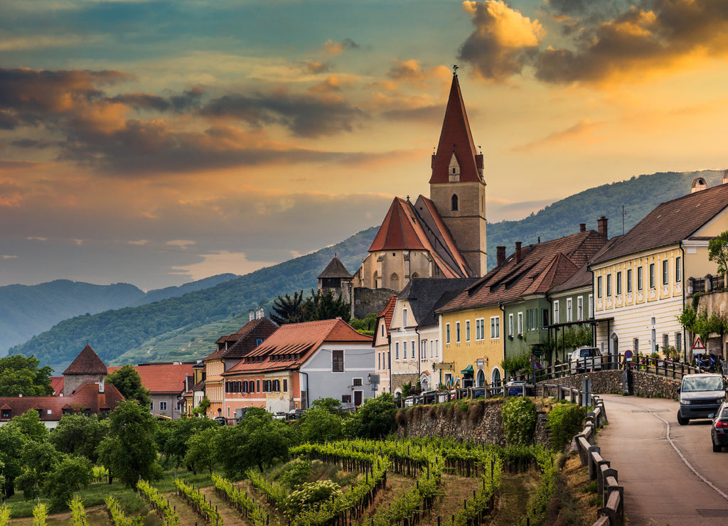 Church of Weissenkirchen in der Wachau, a town in the district of Krems-Land, Wachau Valley, Austria