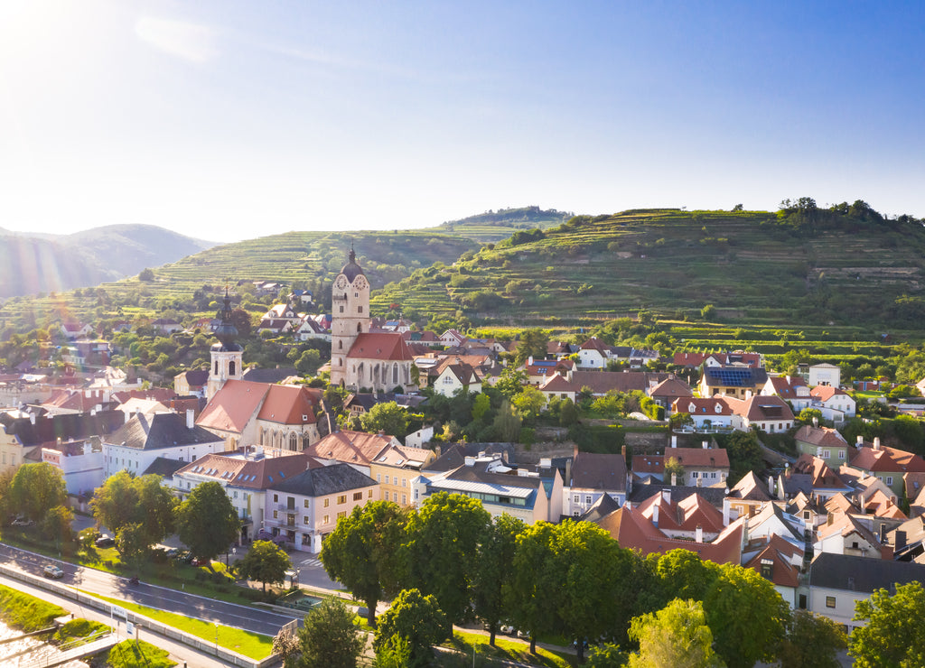 Krems Stein in Wachau, Lower Austria on a beautiful summer day