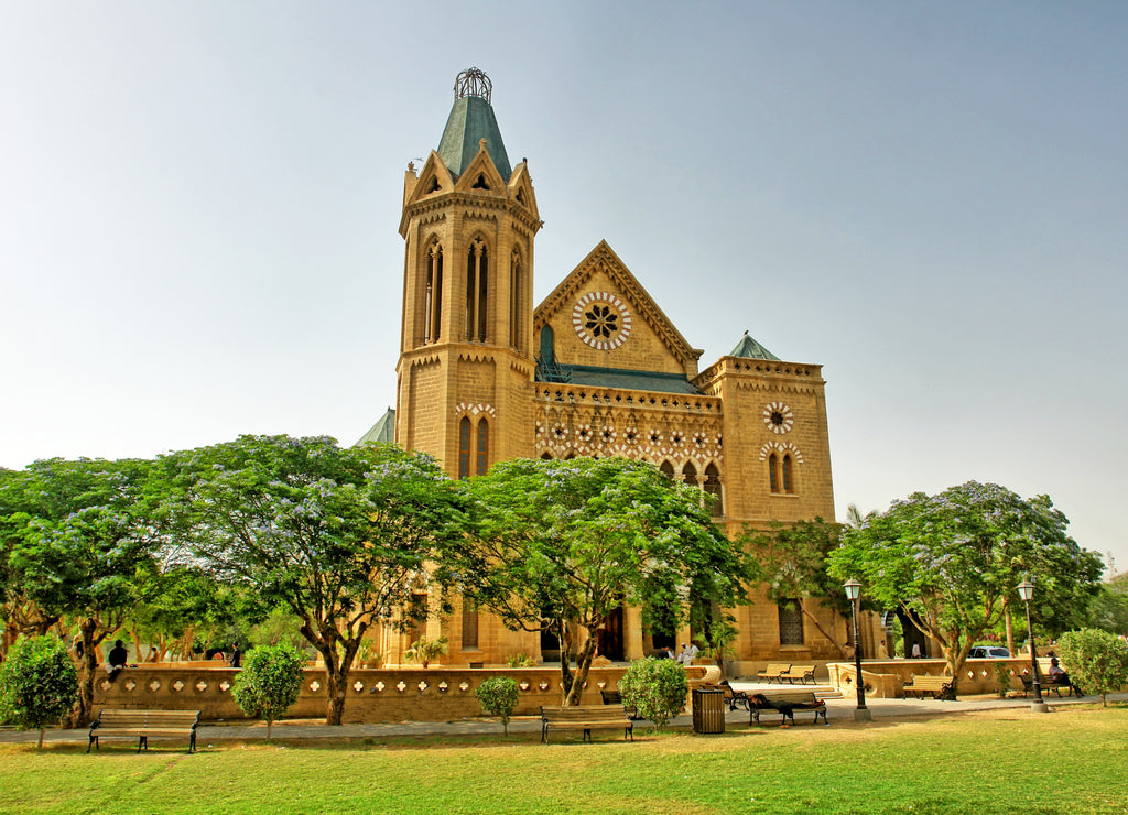 Karachi - Frere Hall that dates from the early British colonial-era , Pakistan