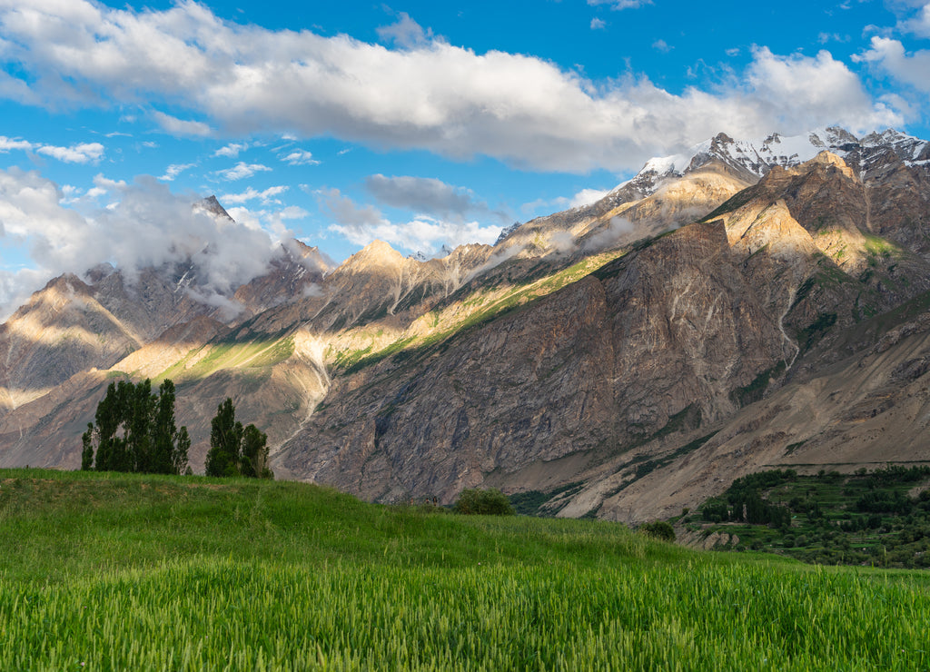 Summer season in Askole village in K2 base camp trekking route, Karakoram mountains range in Gilgit Baltistan, Pakistan