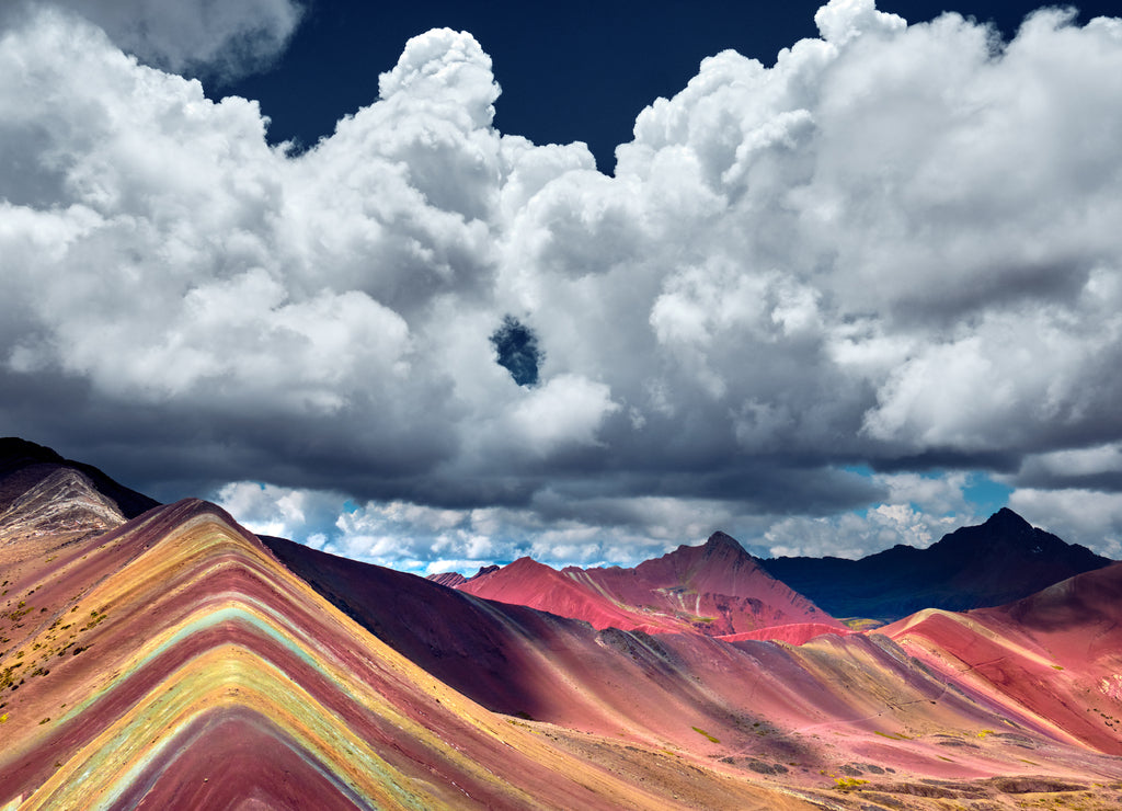 Rainbow Mountain or Vinicunca is a mountain in the Andes of Peru