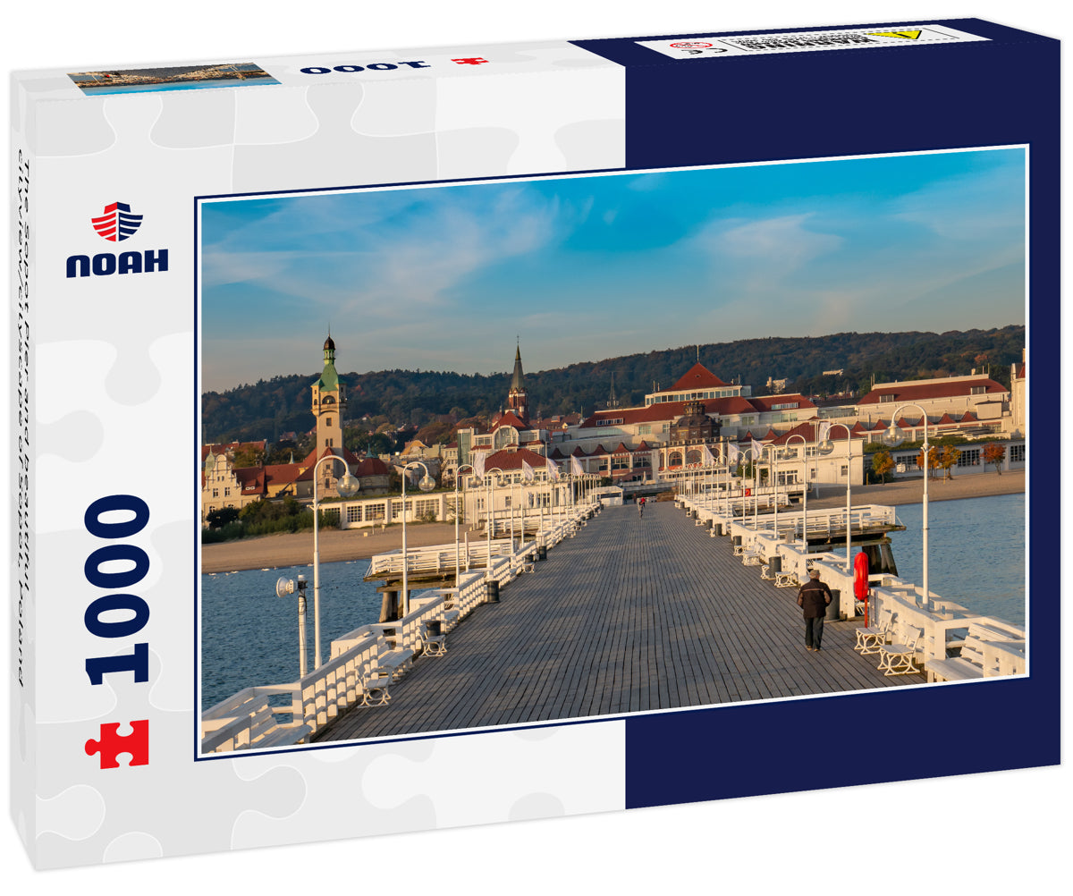 The Sopot Pier and beautiful cityview/cityscape of Sopot, Poland