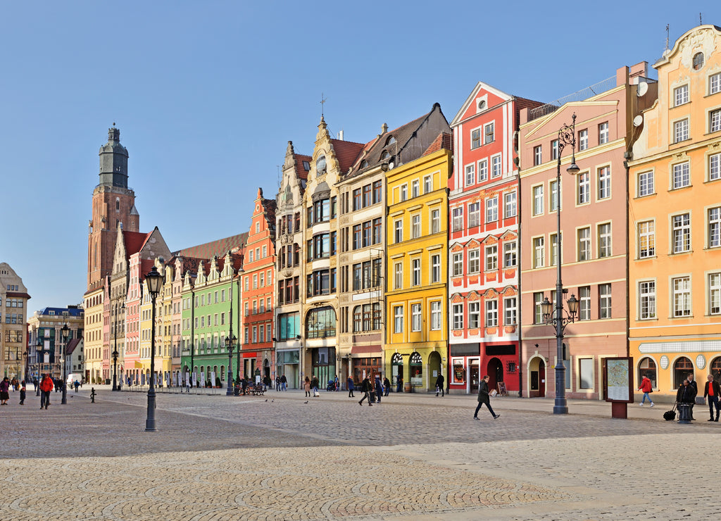 Old Market Square in Wroclaw, Poland