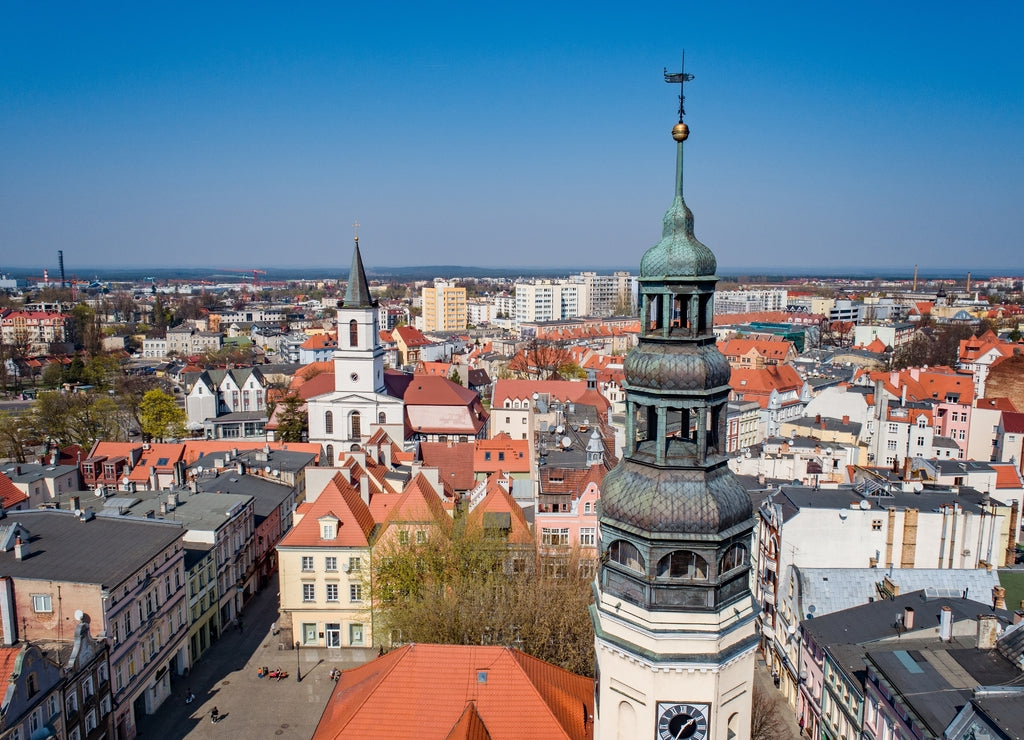 Church tower in Zielona Gora
