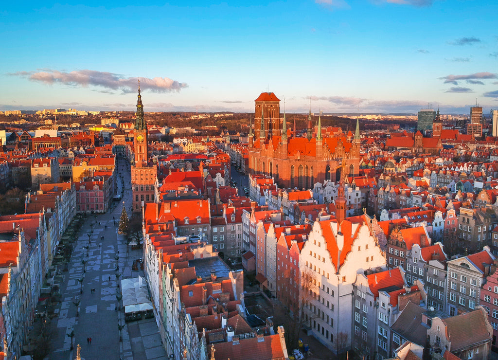 Gdansk at sunrise, Poland