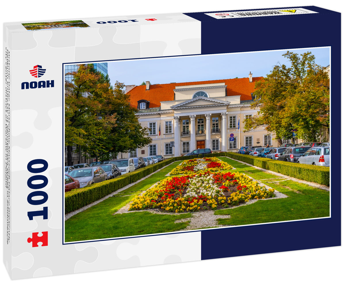 Historic Palac Mniszchow Mniszech Palace presently Belgium Embassy at Senatorska street in Srodmiescie city center district of Warsaw in Poland