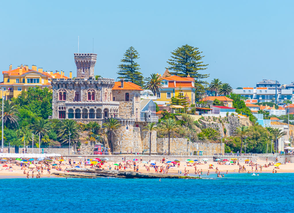 View of Estoril Castle in Portugal