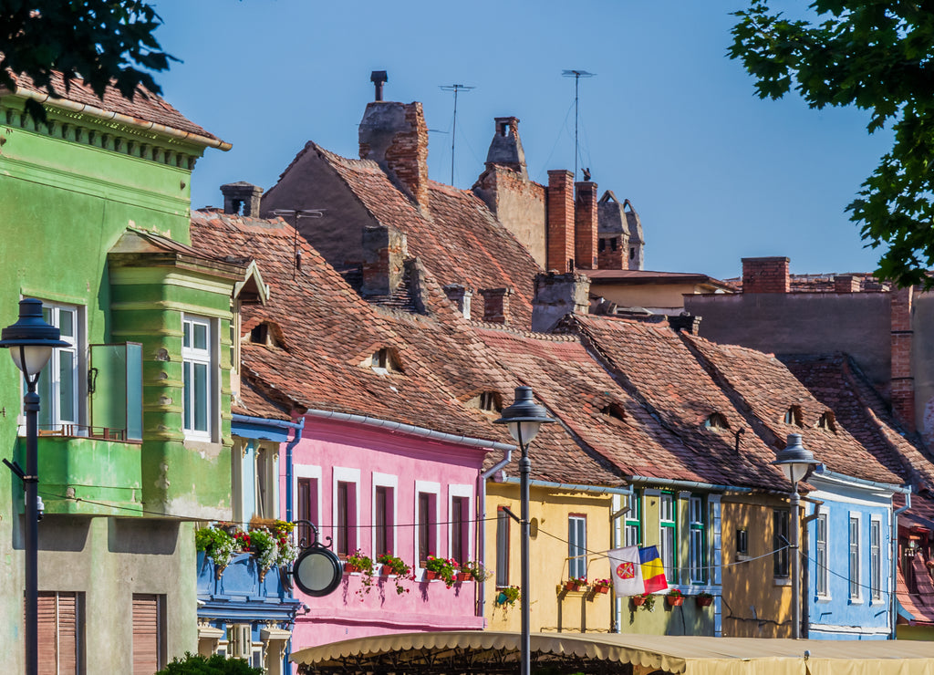 Cityscape of Sibiu (Romania, Europe)