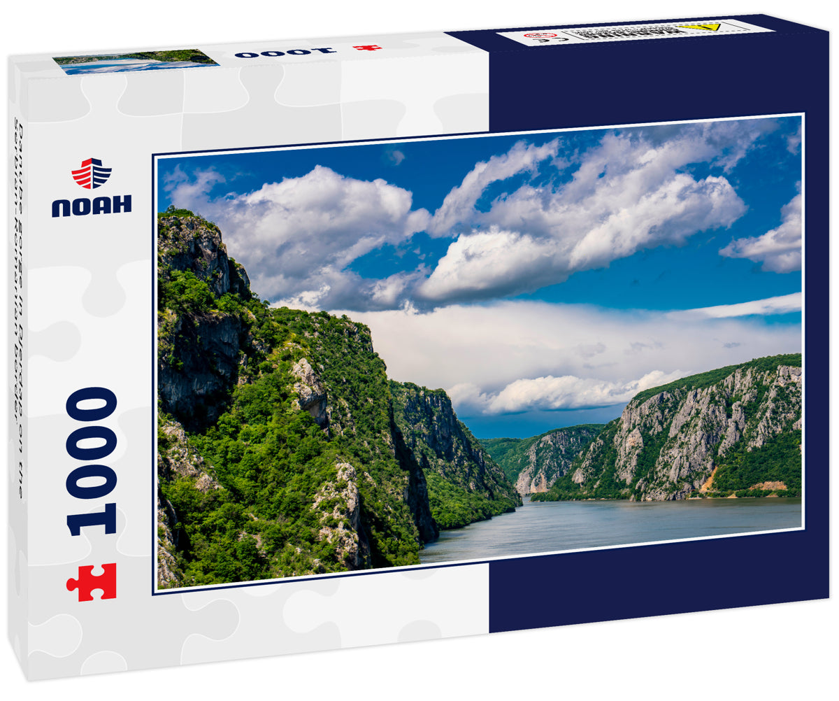 Danube gorge in Djerdap on the Serbian-Romanian border