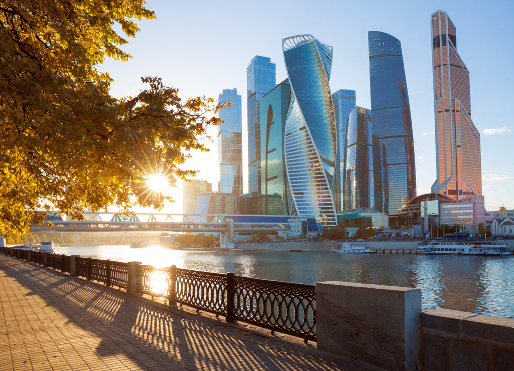 Moscow City International Business Center in Russia