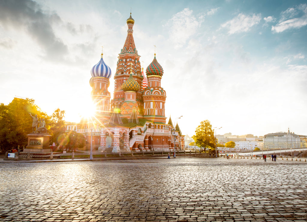 Saint Basil's Cathedral on Red Square in Moscow, Russia