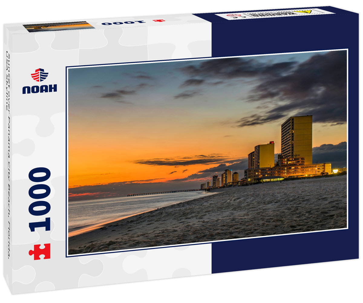 Sunset over Panama City Beach, Florida, USA Skyline