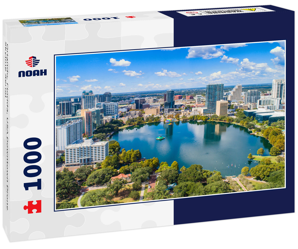 Orlando, Florida, USA Downtown Drone Skyline Aerial