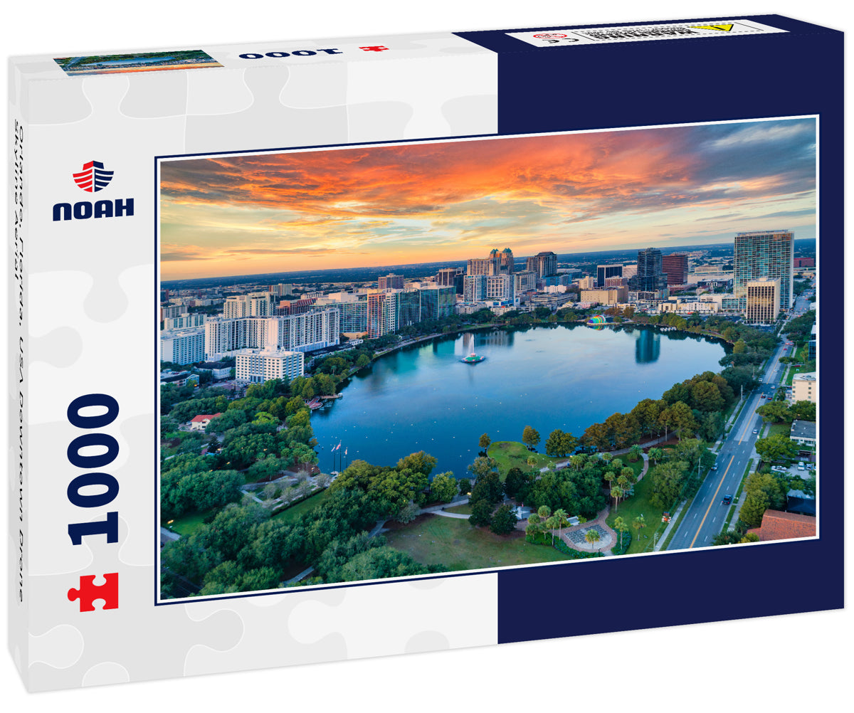Orlando, Florida, USA Downtown Drone Skyline Aerial