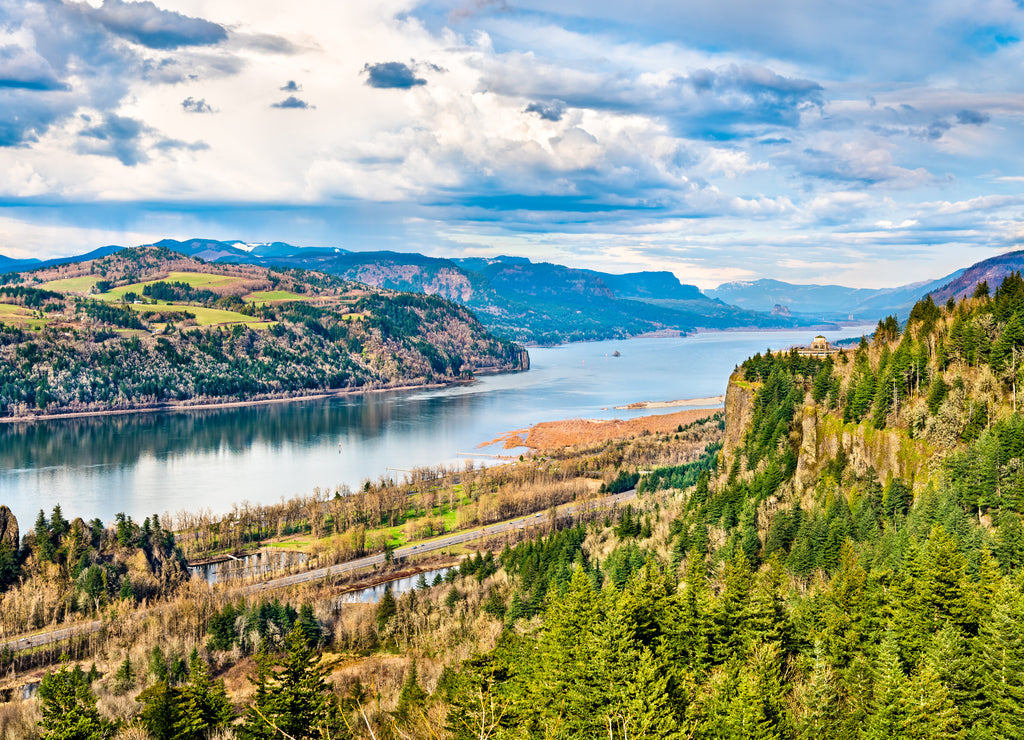 Columbia River Gorge near Portland in Oregon