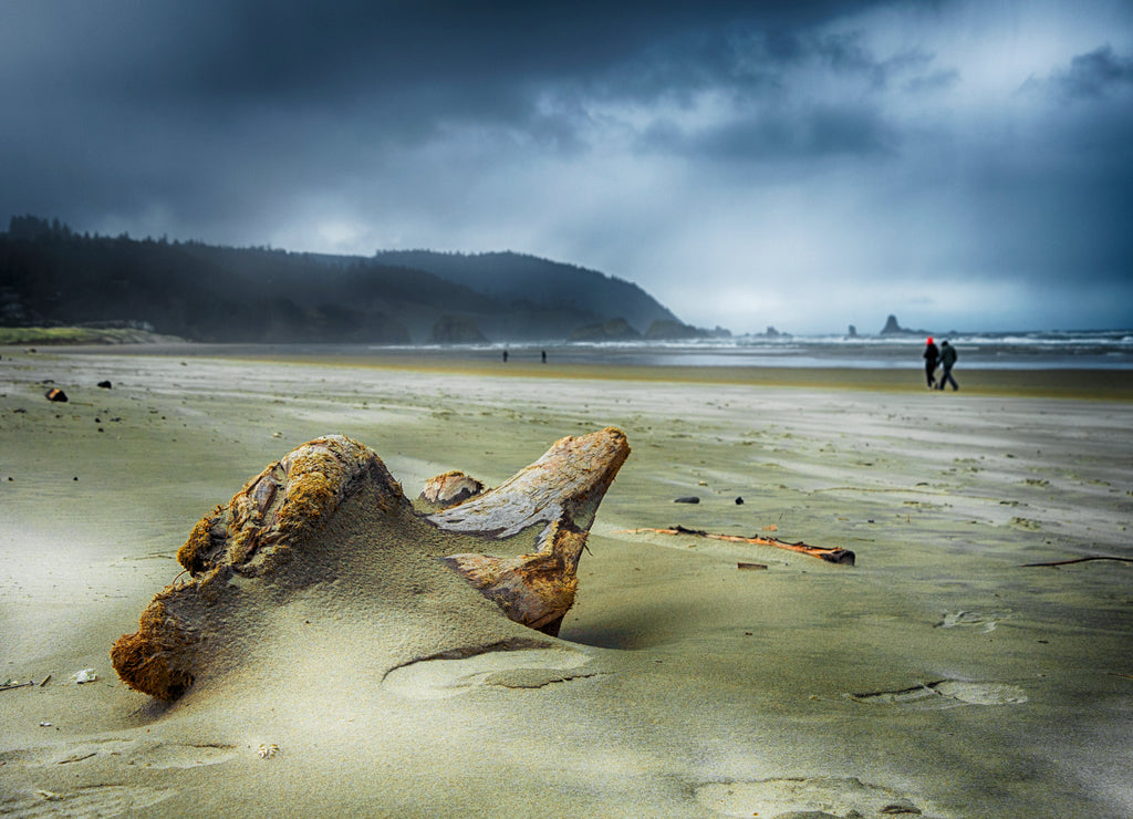 The Beach And Hills At Seaside Oregon Usa