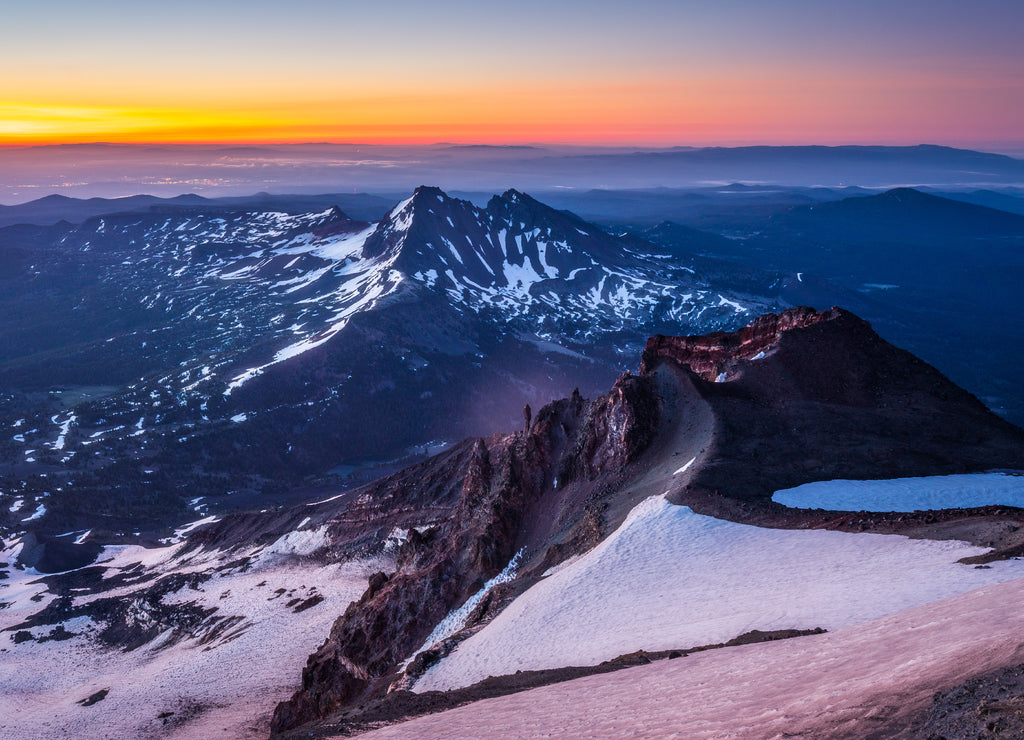 Mountain Summit Sunrise - South Sister - Oregon