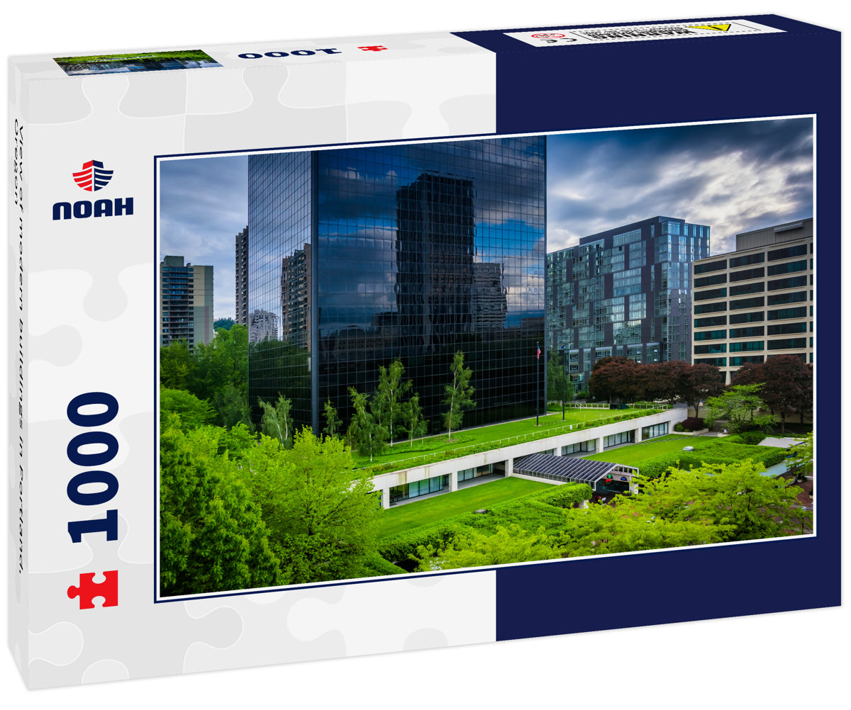 View of modern buildings in Portland, Oregon