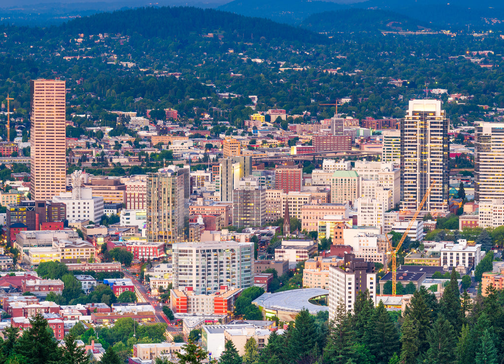 Portland, Oregon, USA downtown