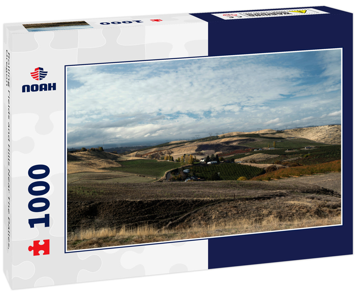 Rolling Fields and Hills Near The Dalles, Oregon
