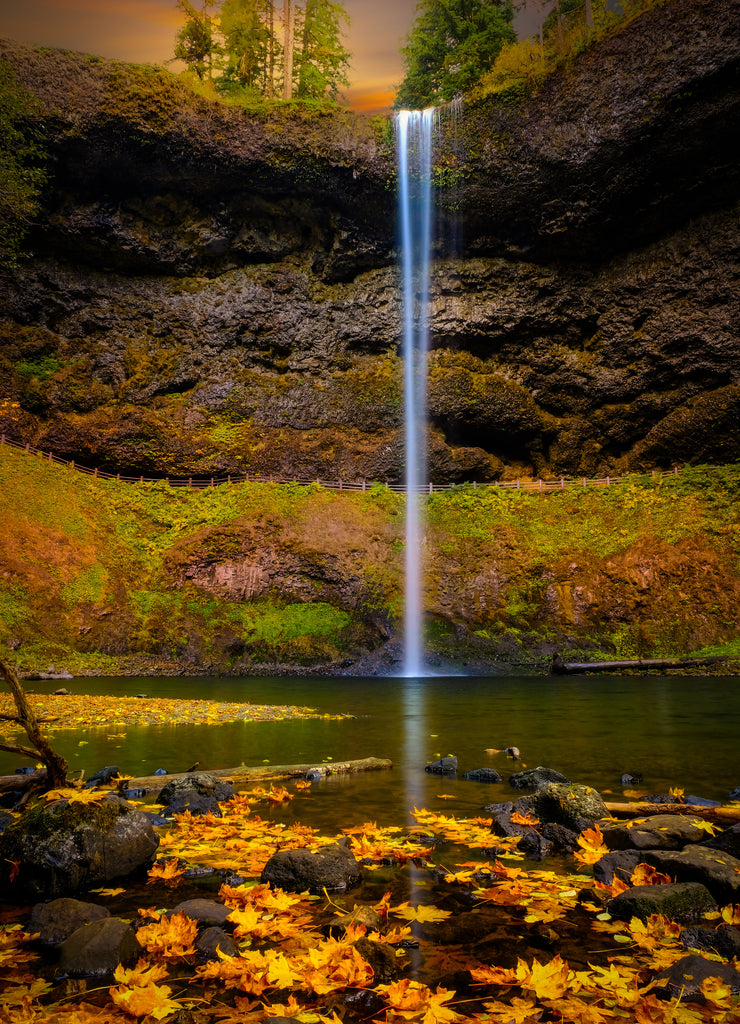 Silver Falls Oregon in early winter, Oregon, USA