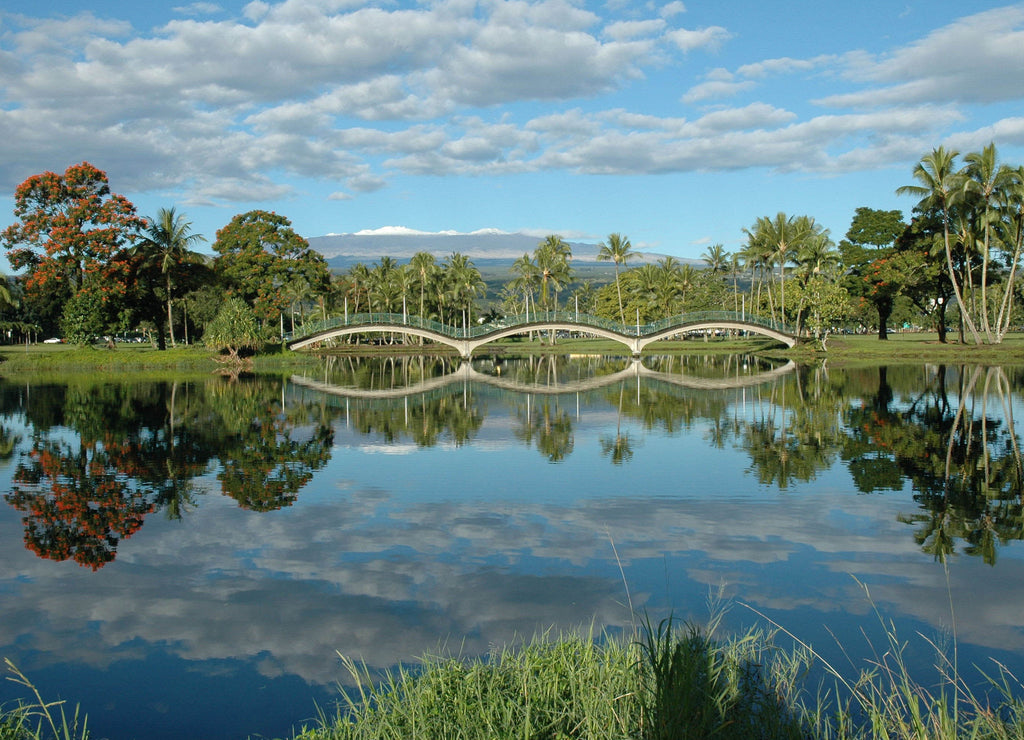 Wailoa Pond, Hilo, Hawaii USA