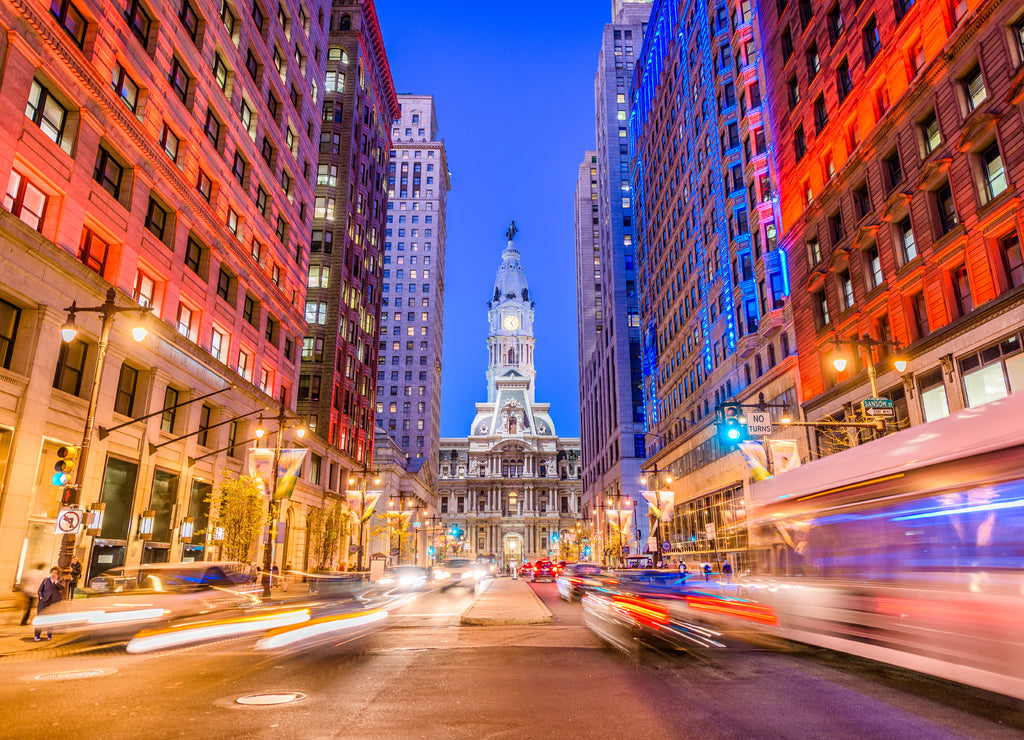 Philadelphia, Pennsylvania, USA on Broad Street