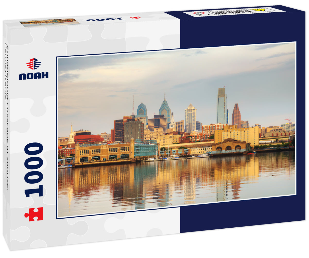 Philadelphia cityscape at sunrise, Pennsylvania