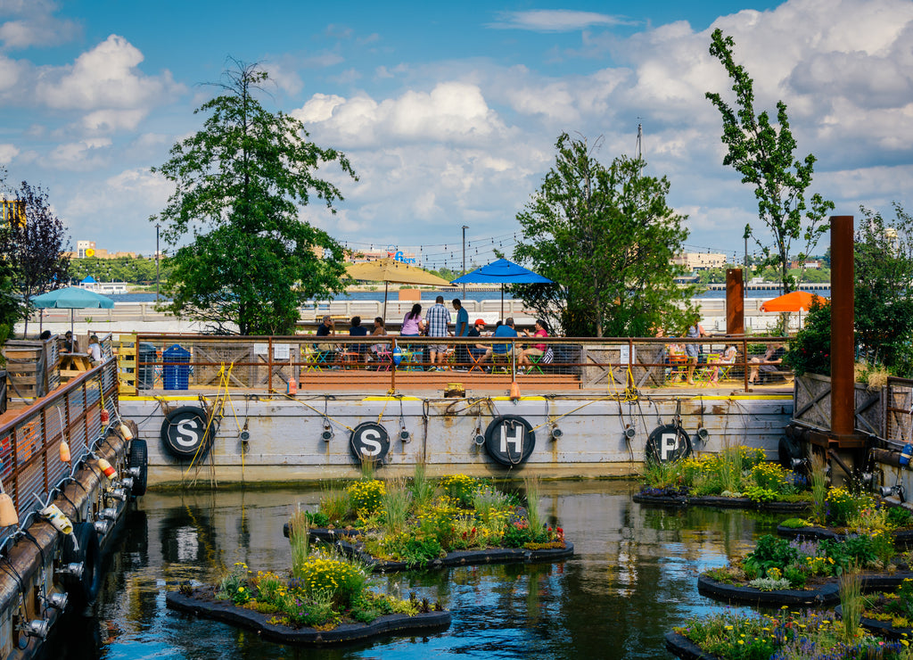 Walkways and gazebo at Fairmount Park, in Philadelphia, Pennsylvania