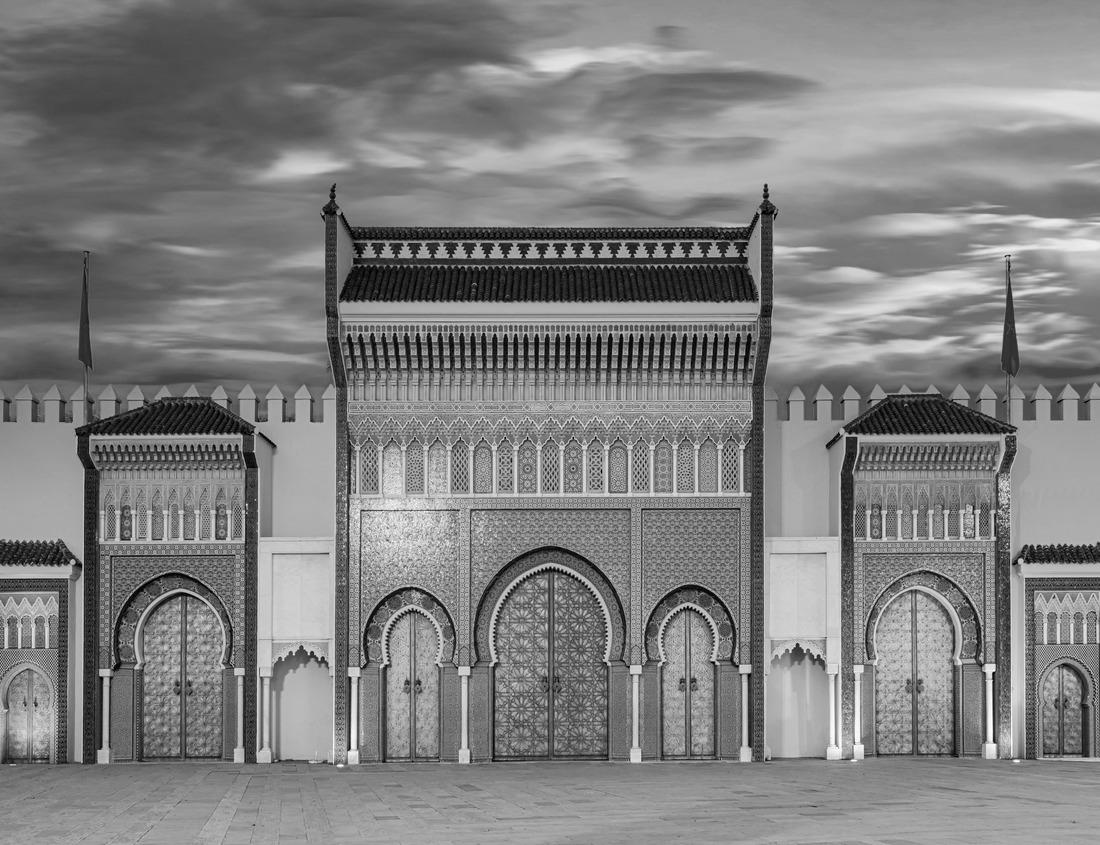 Noah Jigsaw Puzzle Amazing summer view of the Caccia Cape from the small cave in the cliff. Fantastic morning landscape of Sardinia, Italy in black white 1000 pieces
