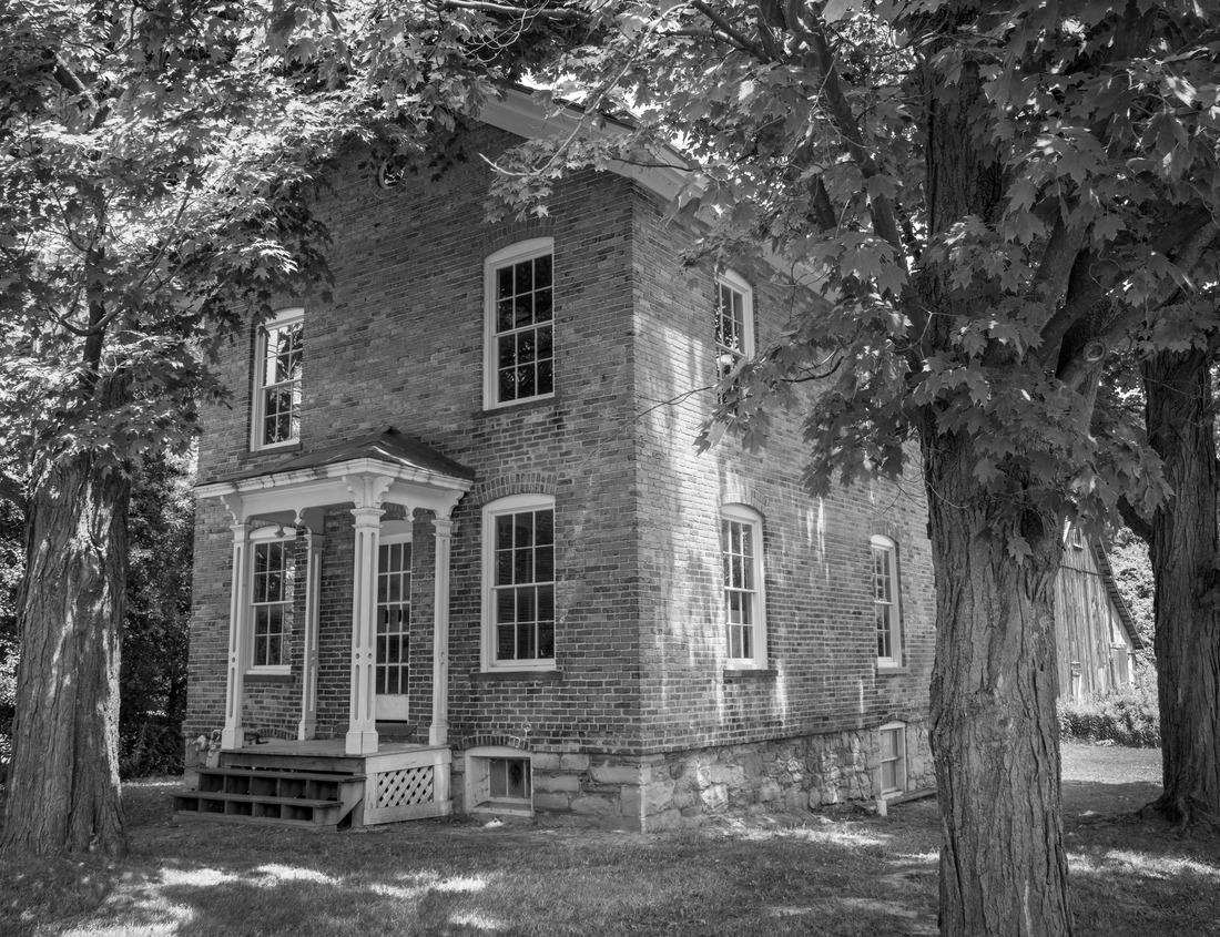 Noah Jigsaw Puzzle downtown area of Ranacho Cucamonga, California in black white 1000 pieces