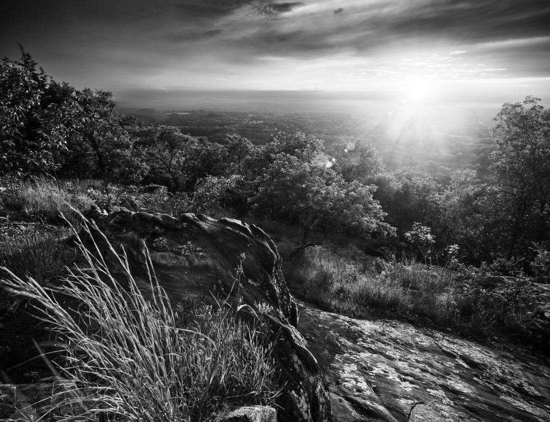 Noah Jigsaw Puzzle Image of a storm rolling through Slide Mountain, in Washoe Valley Nevada. Near Reno Nevada in black white 1000 pieces