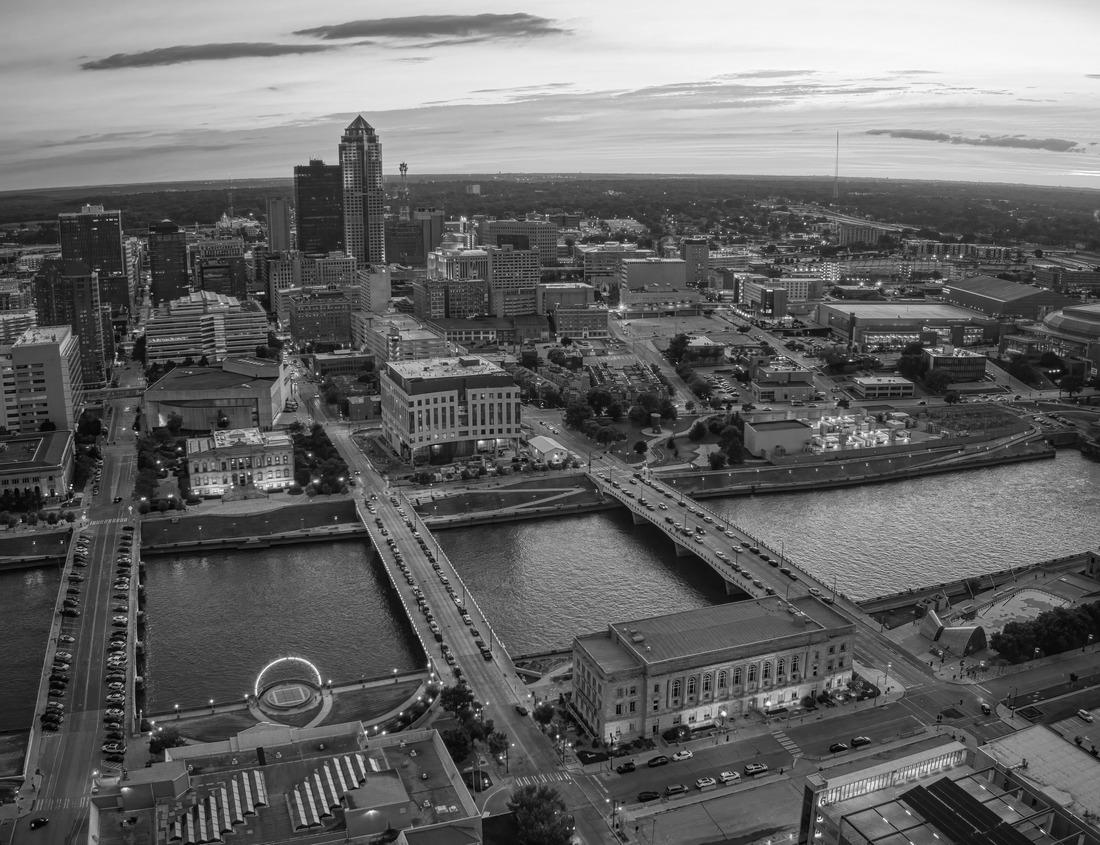 Noah Jigsaw Puzzle Boat docks and stairs at a calm canal in Long beach California neighborhood in black white 1000 pieces