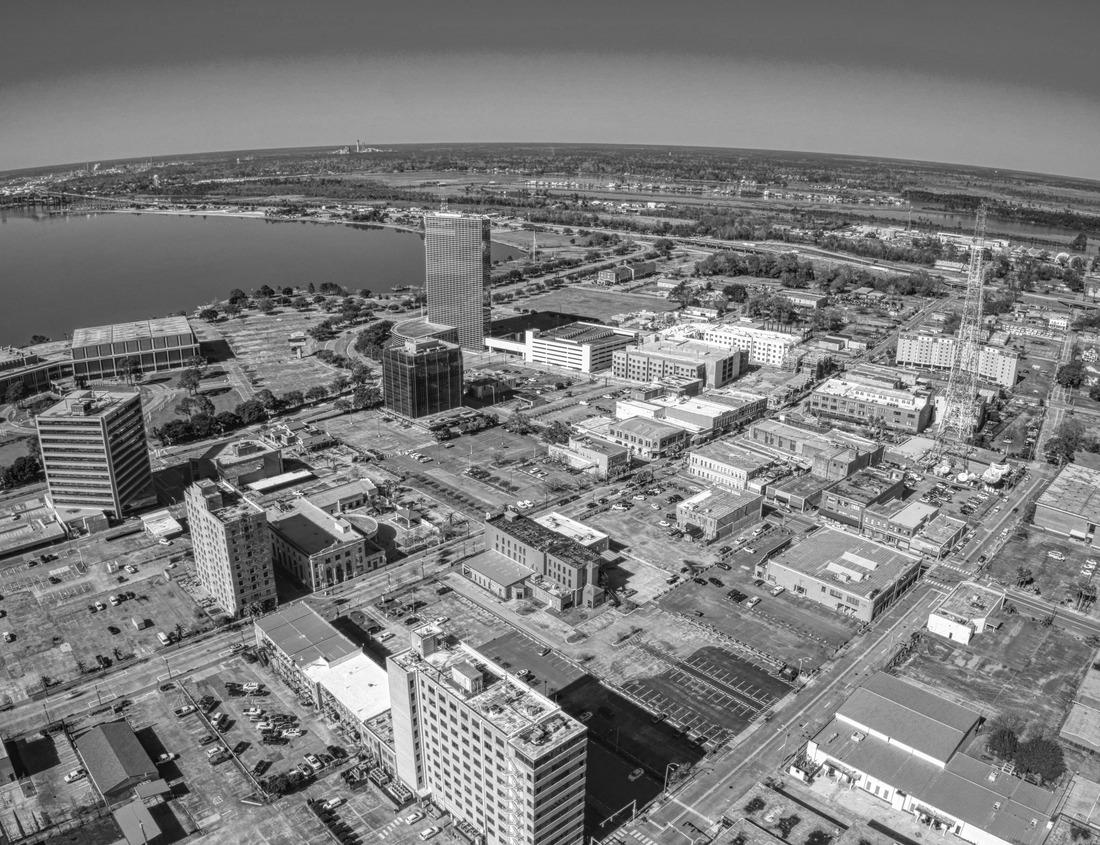Noah Jigsaw Puzzle Louisville, Kentucky, USA skyline on the Ohio River at night in black white 1000 pieces