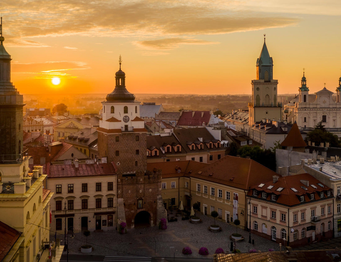 Noah Jigsaw Puzzle Aerial view of the old town in Lublin, Poland 1000 pieces