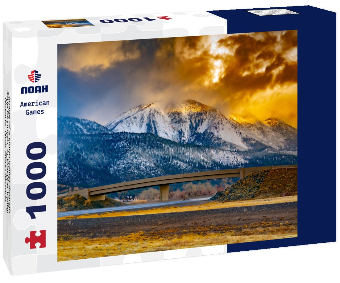 Noah Jigsaw Puzzle Image of a storm rolling through Slide Mountain, in Washoe Valley Nevada. Near Reno Nevada 1000 pieces
