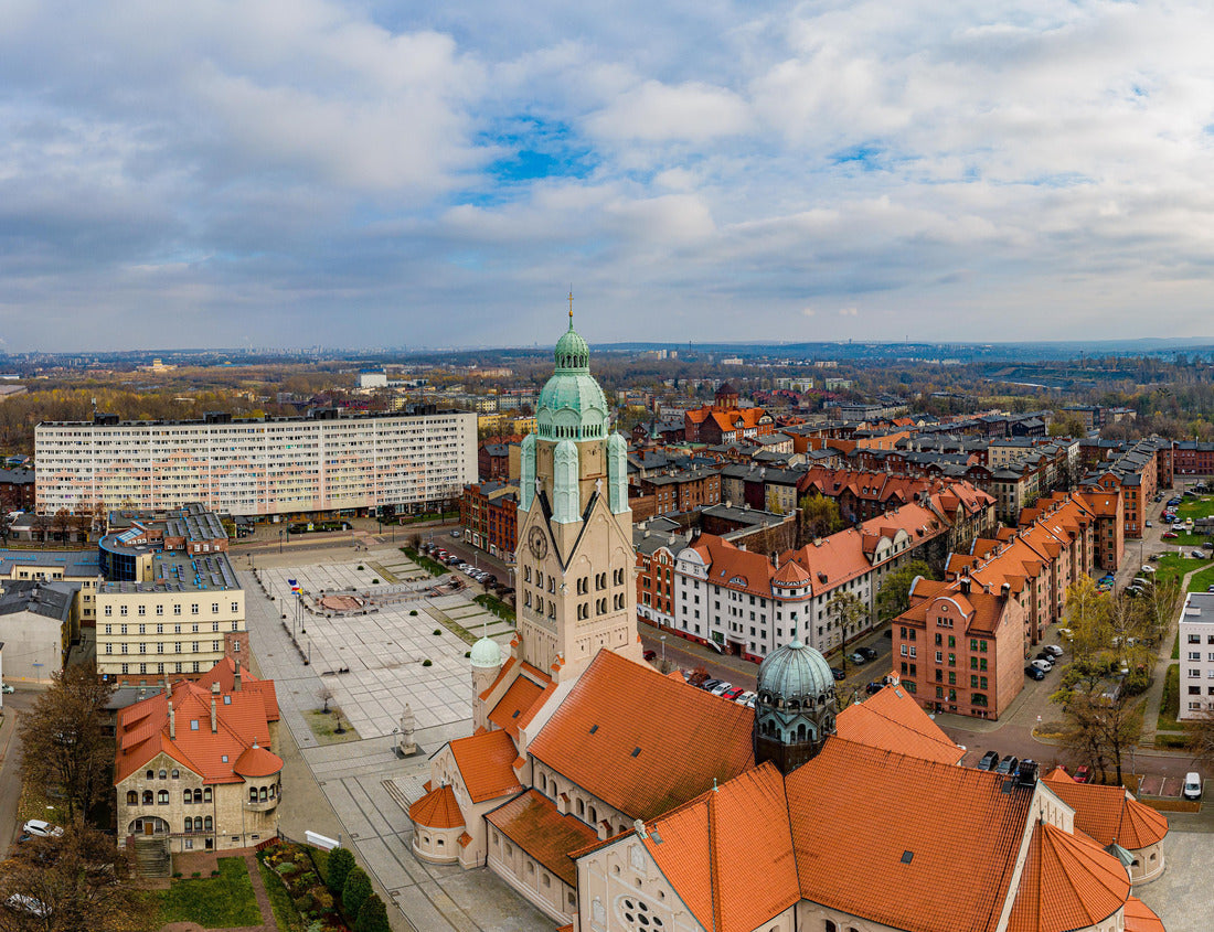 Noah Jigsaw Puzzle Aerial view of Ruda Slaska city center 1000 pieces