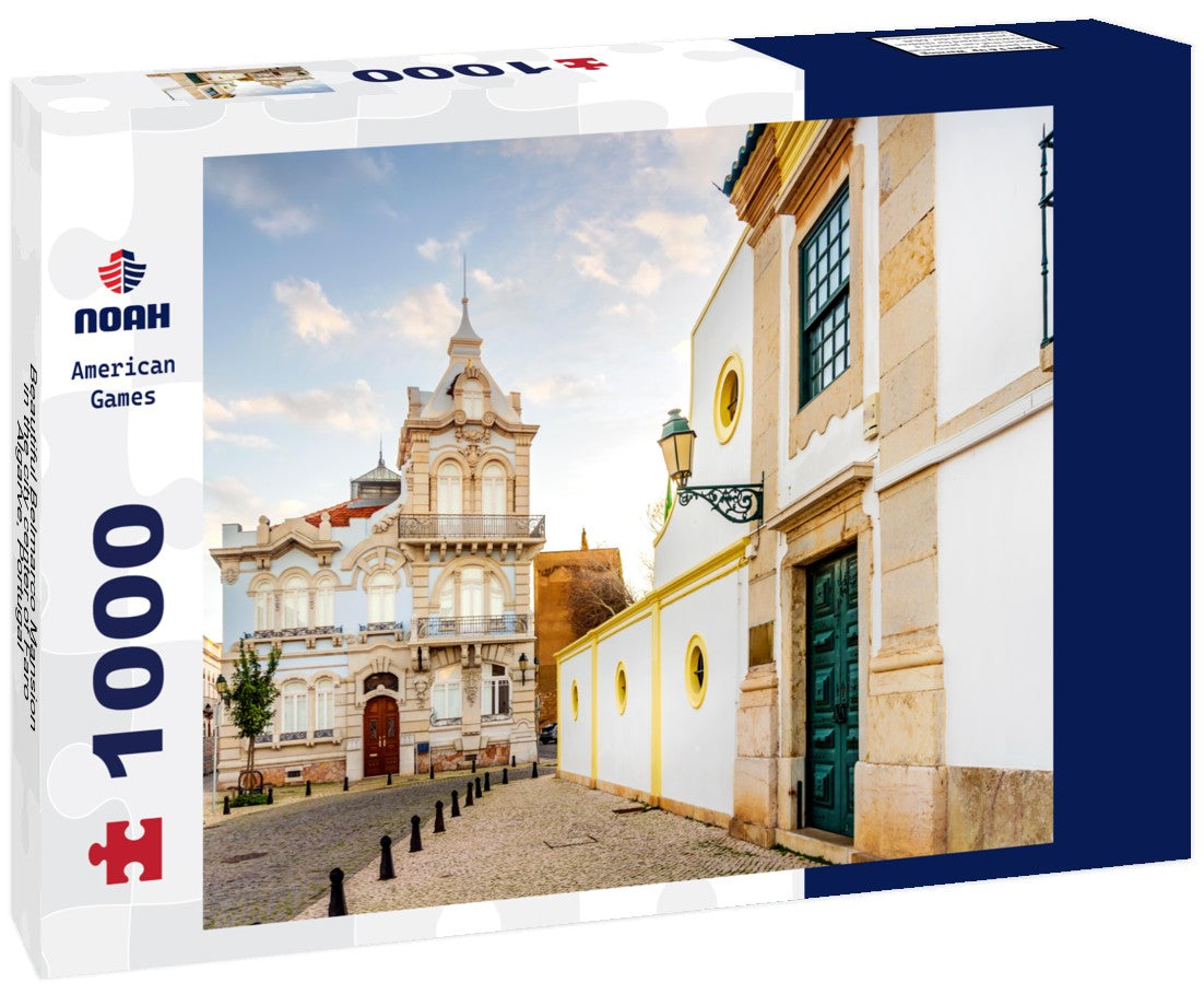 Noah Jigsaw Puzzle Beautiful Belmarco Mansion in the city center of Faro, Algarve, Portugal 1000 pieces