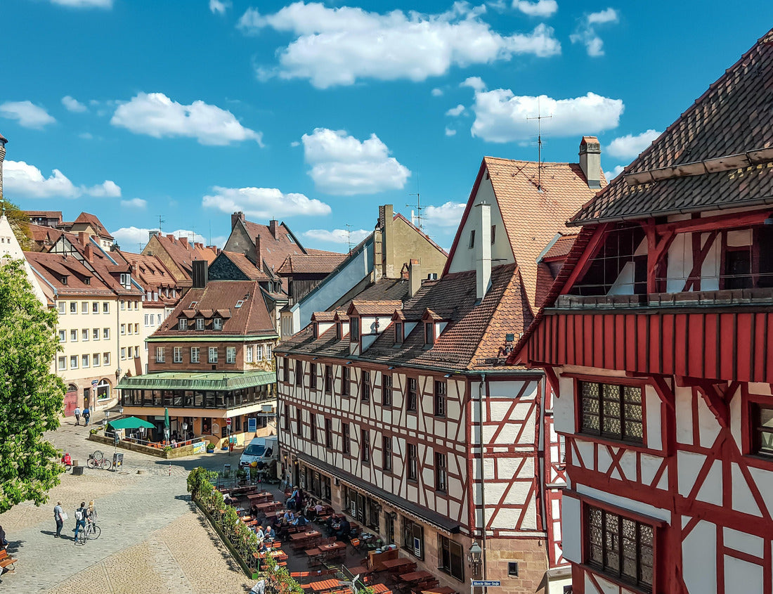 Noah Jigsaw Puzzle Beautiful panoramic view of the historic center of Nuremberg, Germany in spring 1000 pieces