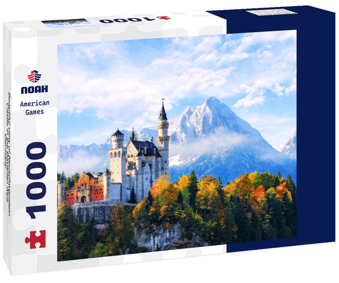 Noah Jigsaw Puzzle Beautiful view of Neuschwanstein Castle in the Bavarian Alps, Germany 1000 pieces