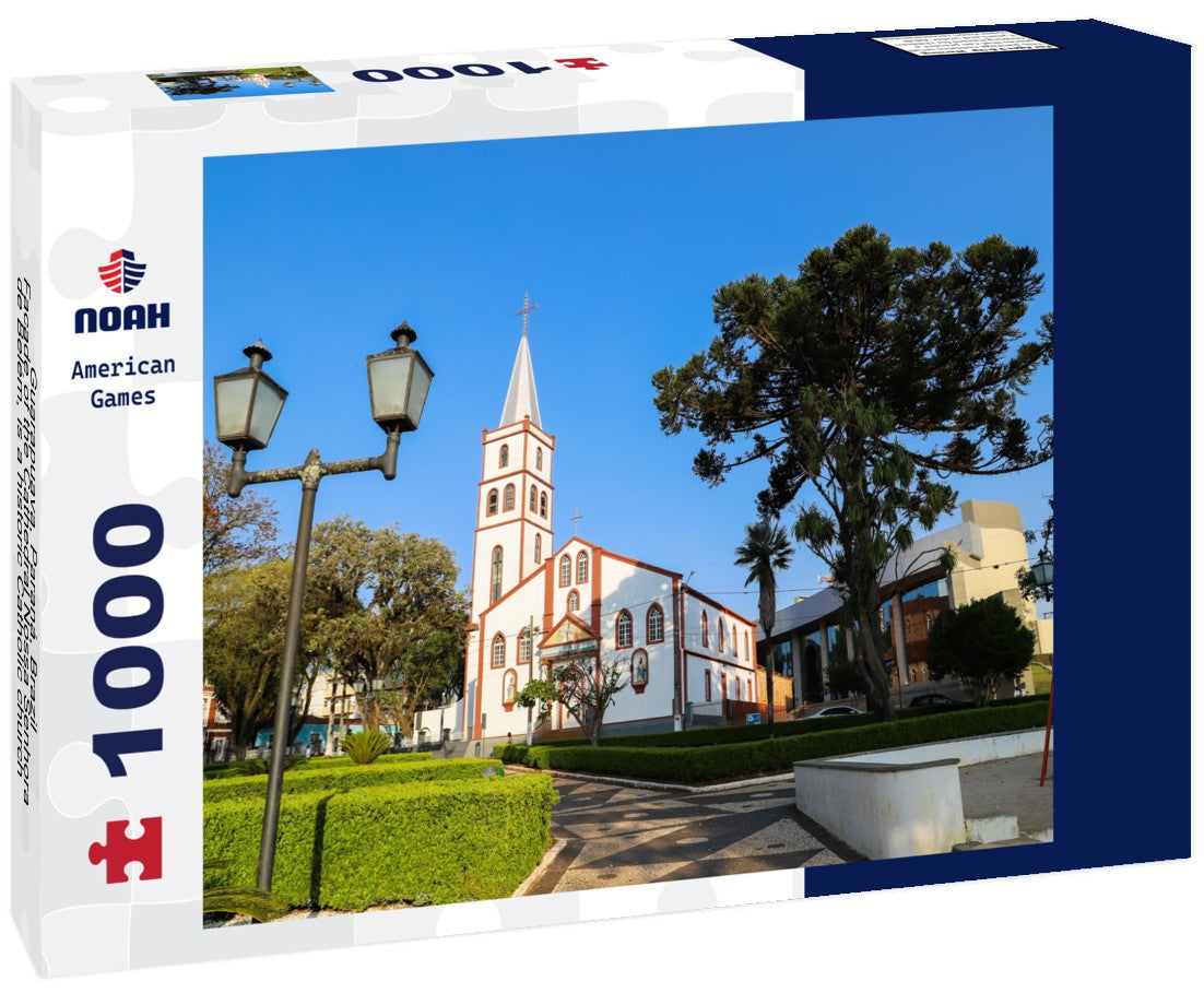 Noah Jigsaw Puzzle Guarapuava, Paraná, Brazil - Facade of the Cathedral Nossa Senhora de Belém, is a historic Catholic church in the city of Guarapuava, southern Brazil 1000 pieces