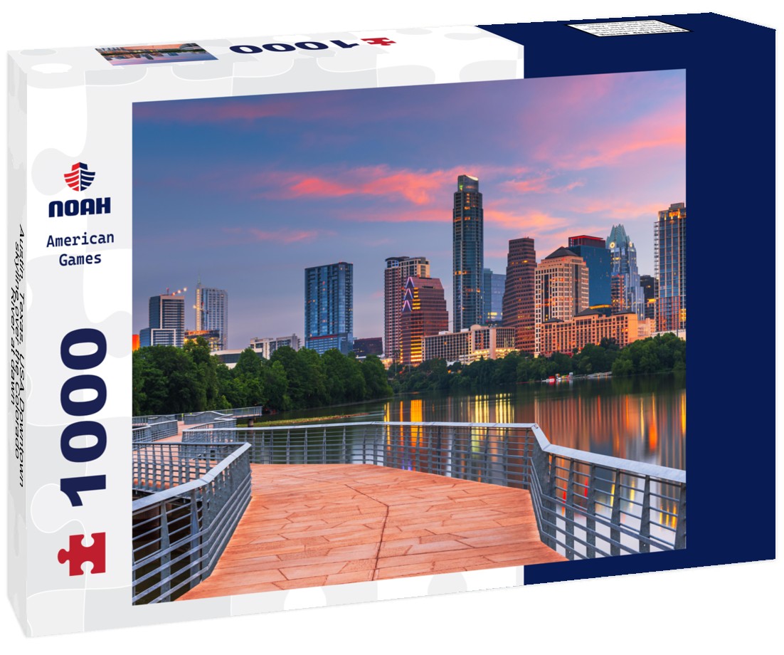 Noah Jigsaw Puzzle Austin, Texas, USA Downtown skyline over the Colorado River at dawn 1000 pieces