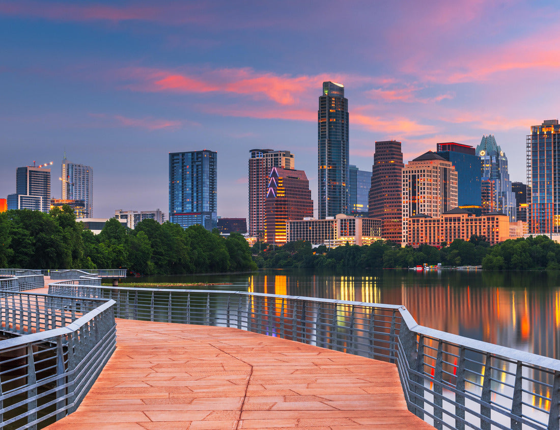 Noah Jigsaw Puzzle Austin, Texas, USA Downtown skyline over the Colorado River at dawn 1000 pieces