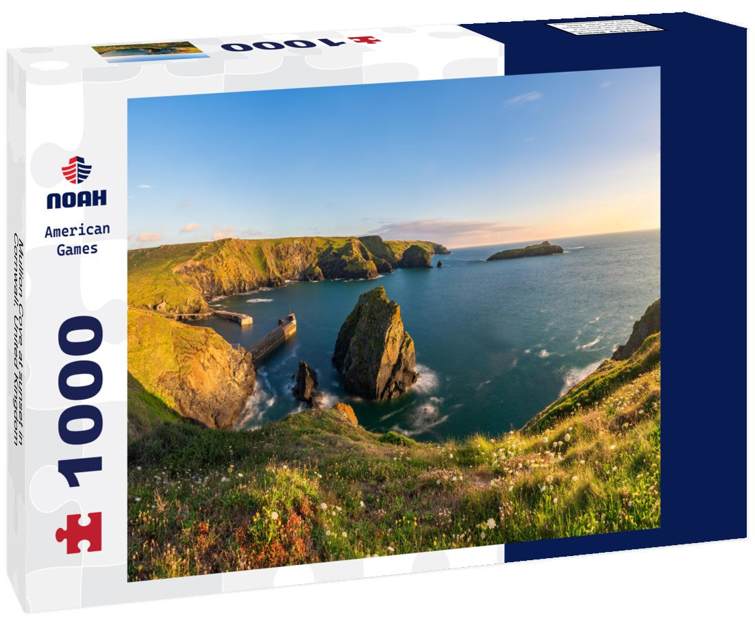 Noah Jigsaw Puzzle Mullion Cove at sunset in Cornwall, United Kingdom 1000 pieces