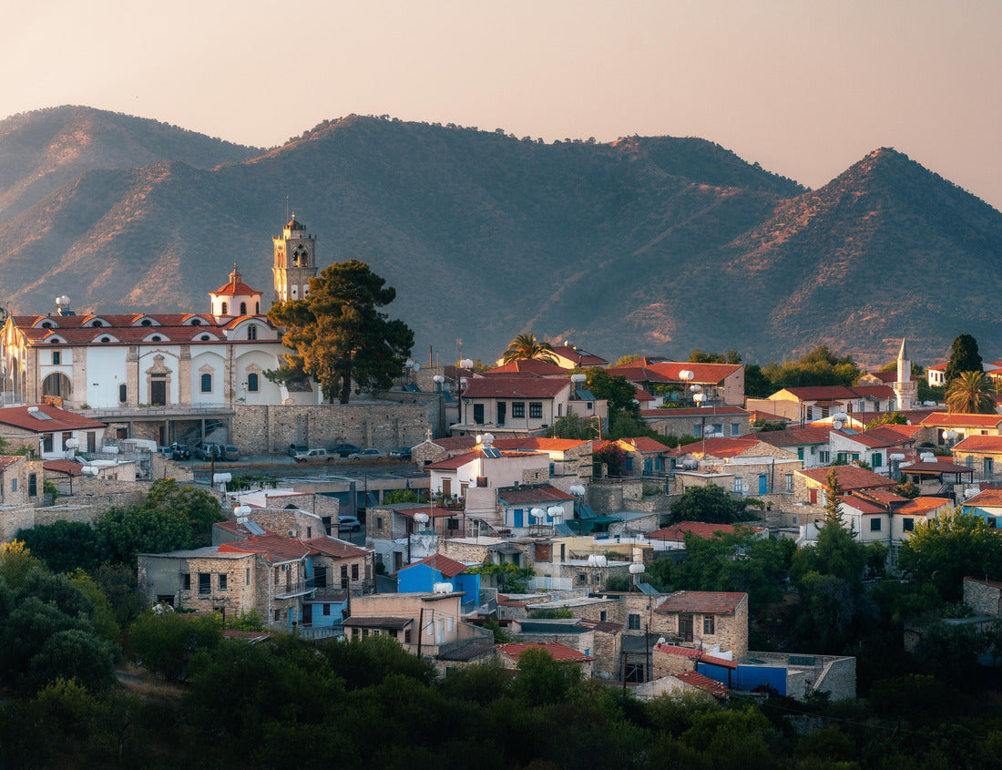 Noah Jigsaw Puzzle Beautiful view over Lefkara Village and Troodos Mountains at the background in Larnaca district, Cyprus 1000 pieces